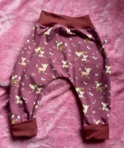 🌸 Pumphose „Rehkitzzauber“ – Größe 74/80 🌸