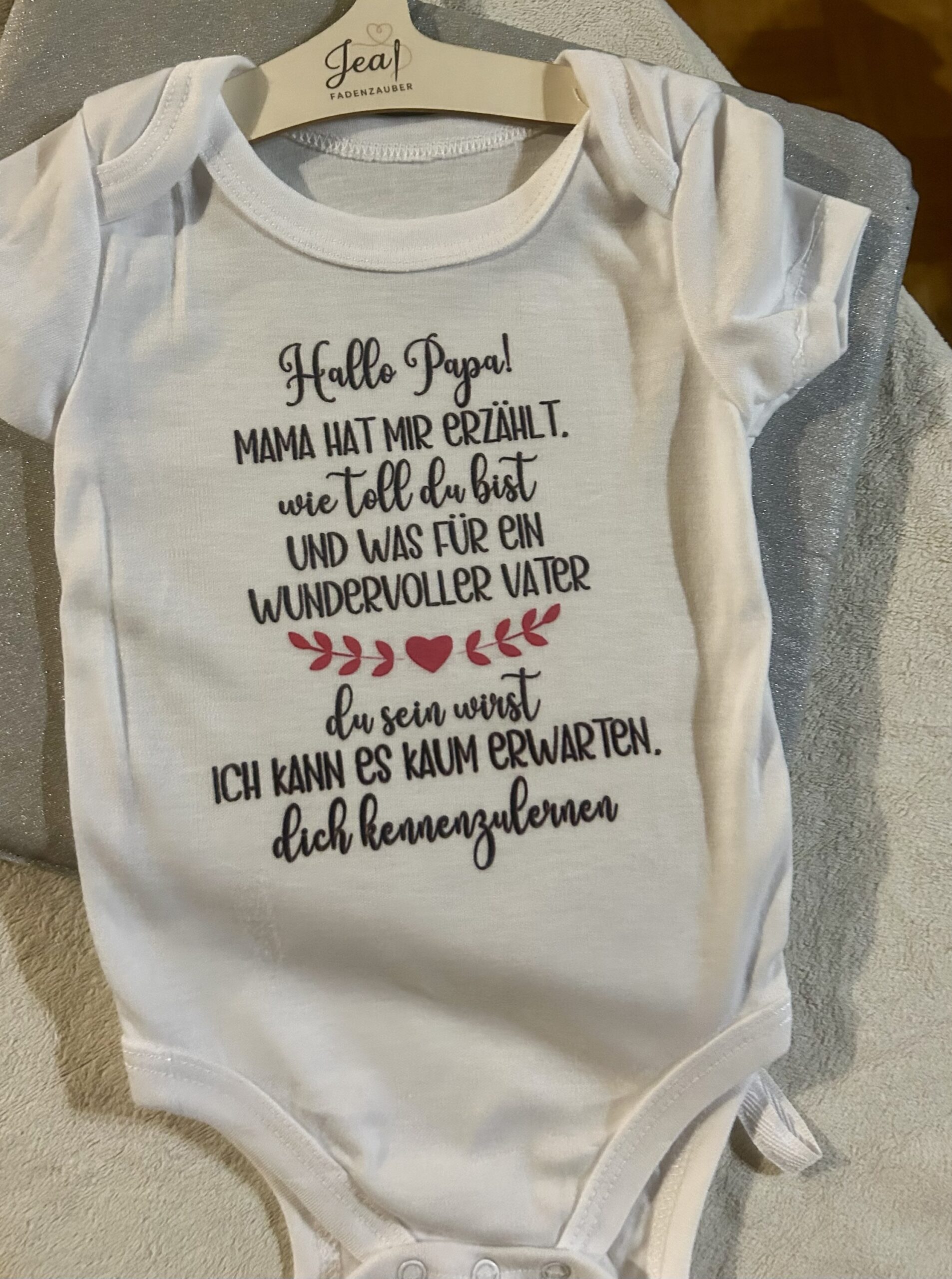 Personalisierter Baby Body 62/68 – Bild 3