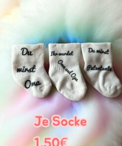 💕 Schwangerschaft verkünden mit personalisierter Babysocke 💕