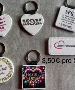 Alternative view of Schlüsselanhänger personalisiert Rund