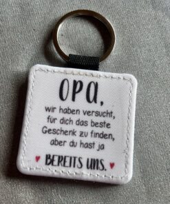 Schlüsselanhänger Quadratisch