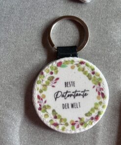 Schlüsselanhänger personalisiert Rund