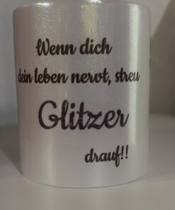 Alternative view of Tasse Glitzer Fee