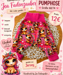 Pumphose Einhorn 68/74