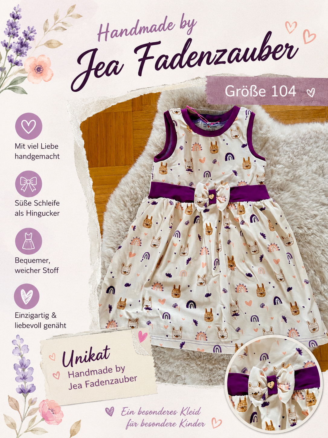 Sommerkleid Lila 104