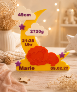 Erinnerungsstück zur Geburt Löwe